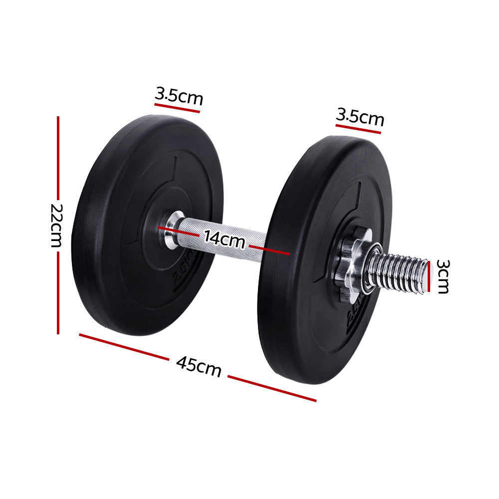 Magnus Dumbbell Weight Set – Black – 15kg