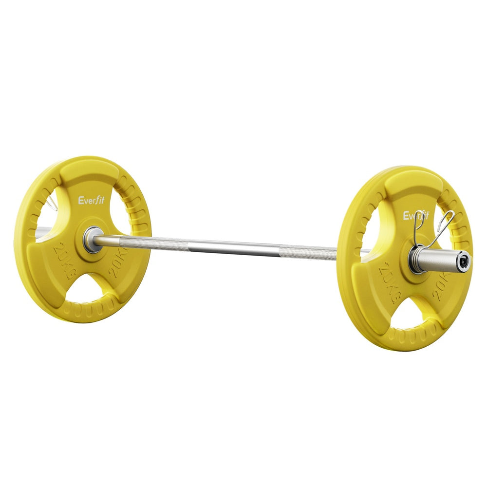 Olympus Olympic Training Barbell Set – Yellow – 46kg