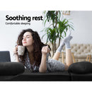 2-seater Suede Lounge Sofa Bed - Charcoal