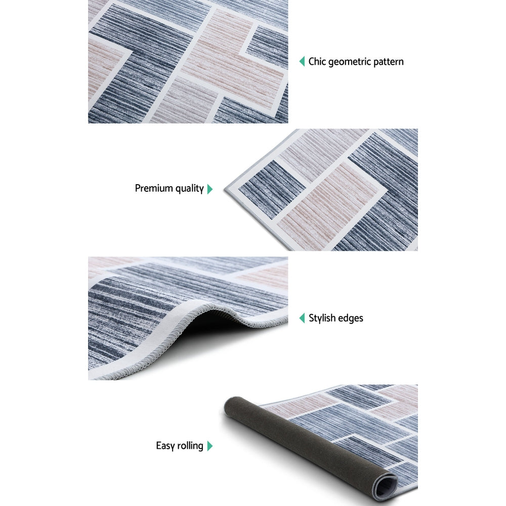 Luna Modern Rug – Grey – 200 × 290 cm