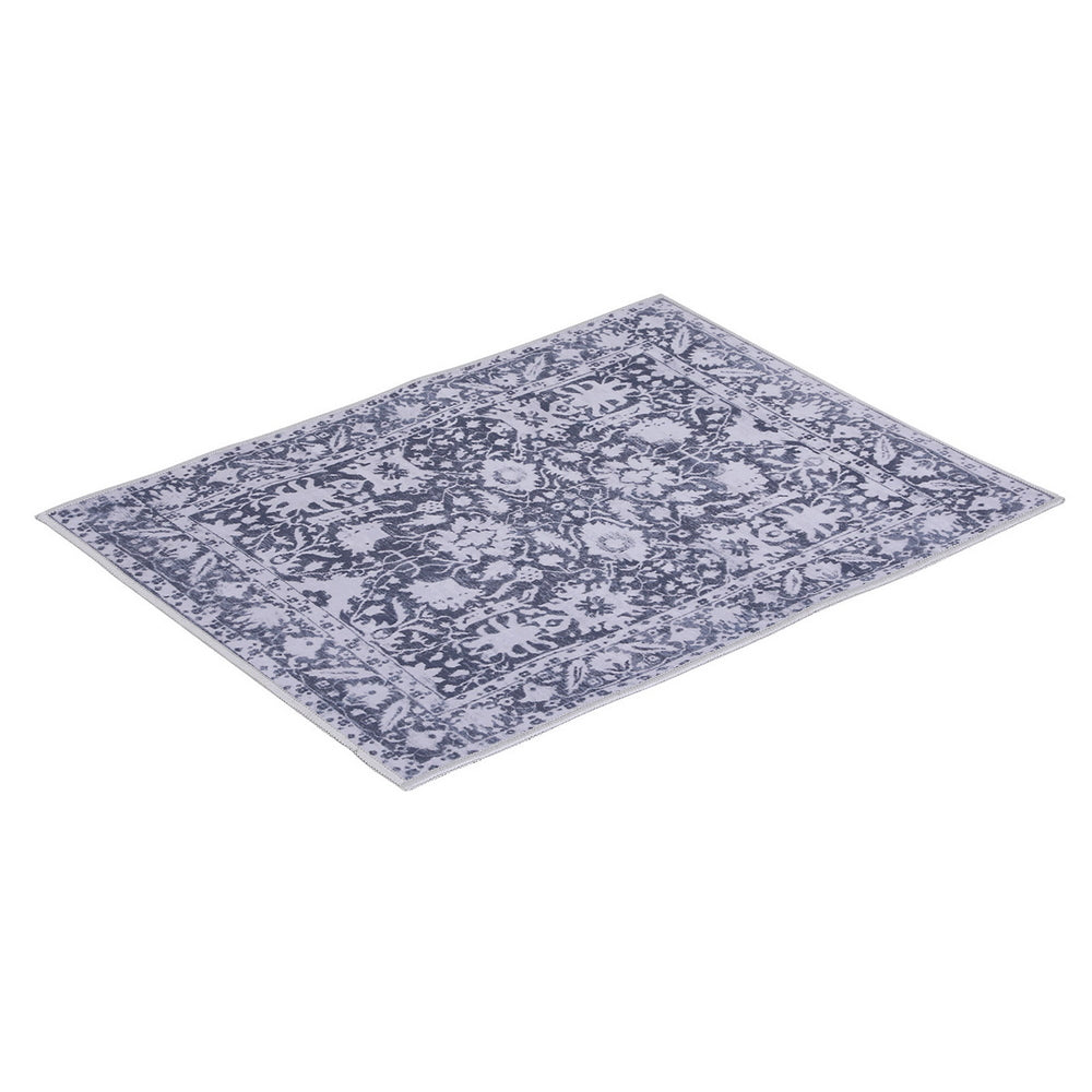 Serano Velvet Floor Rug – Grey – 240 x 340 cm