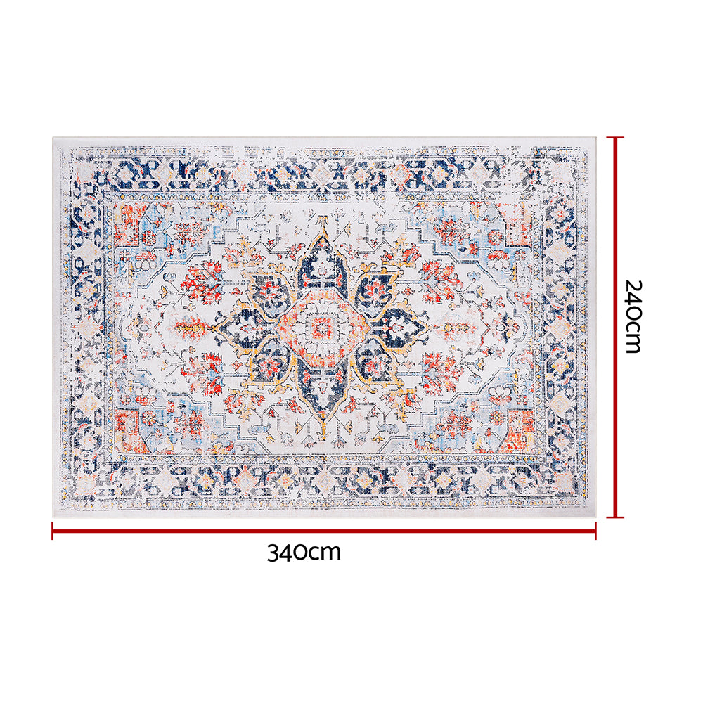 Marston Washable Floor Rug – Multi – 240 x 340 cm