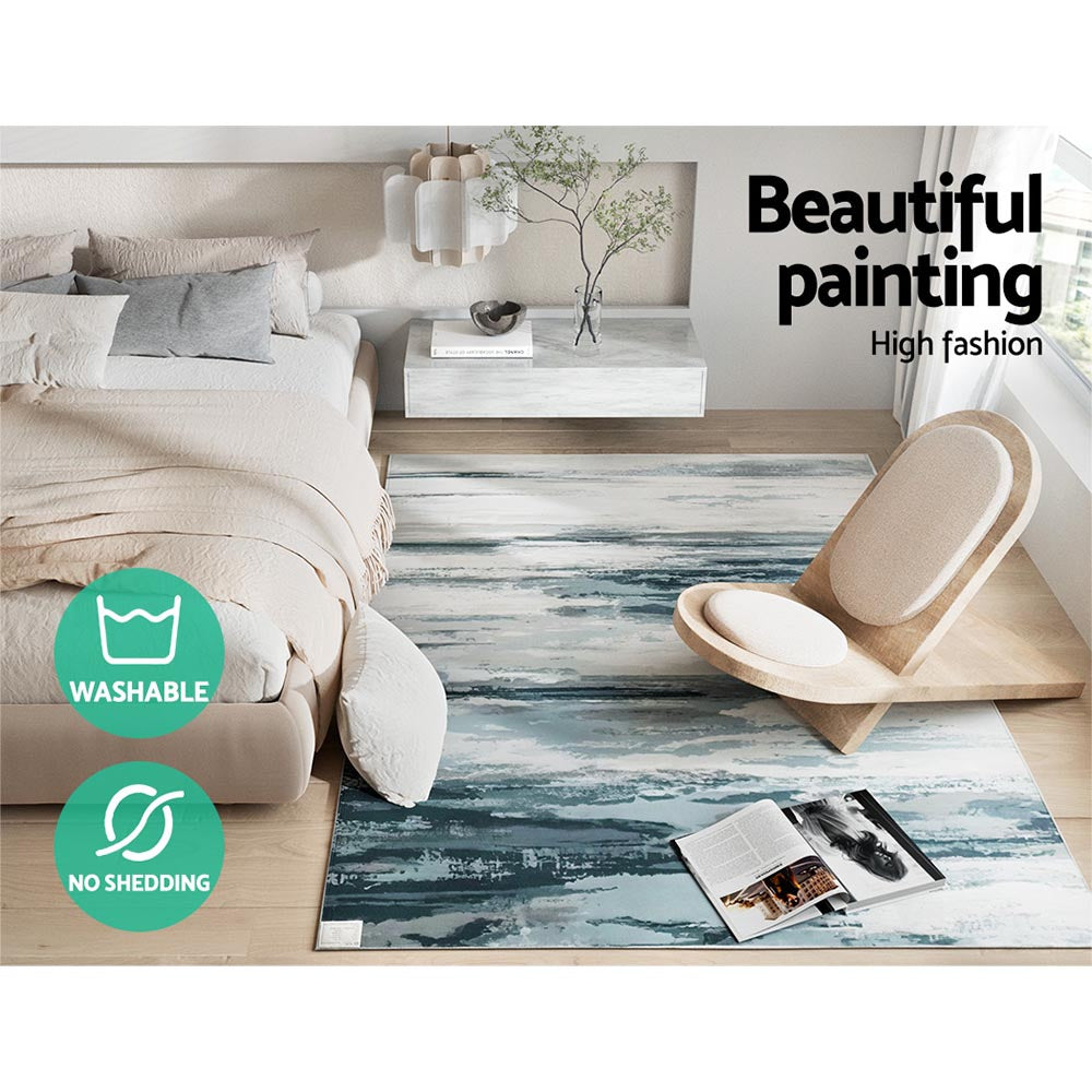 Marlow Modern Rug – Beige/Grey – 160 x 230 cm