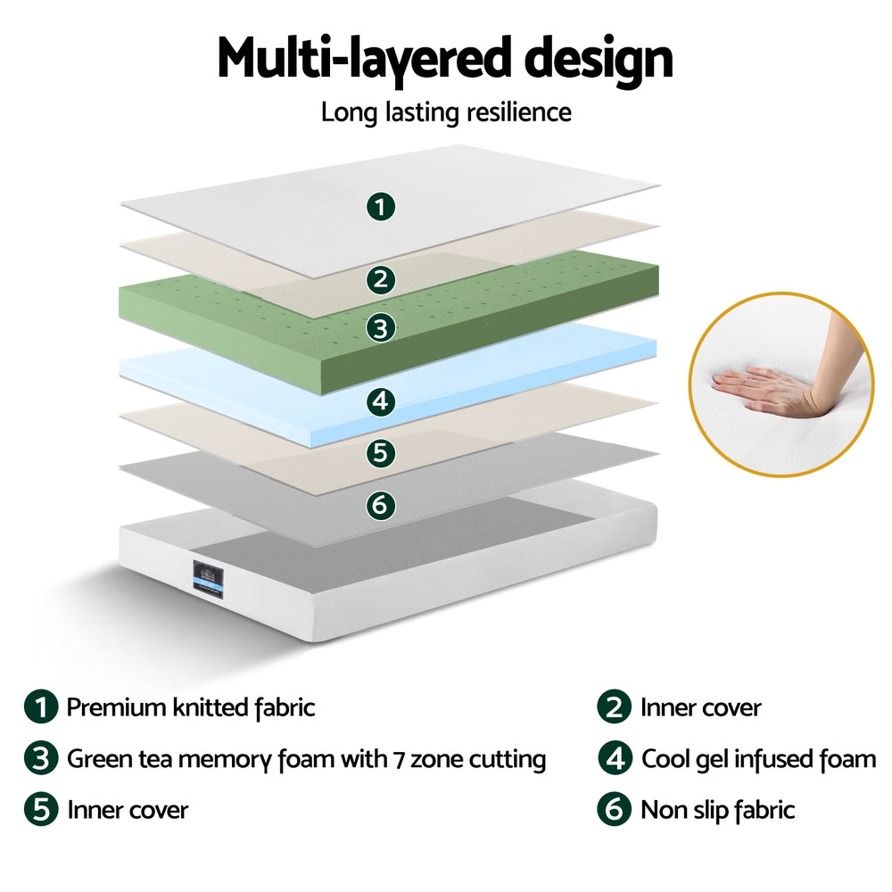 Tranquil Gel Foam Mattress – White – Single