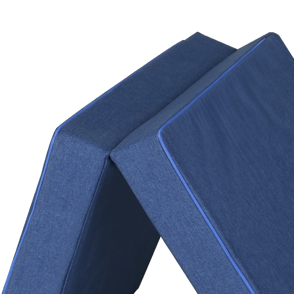 Nomad Folding Memory Foam Mattress – Blue – Single