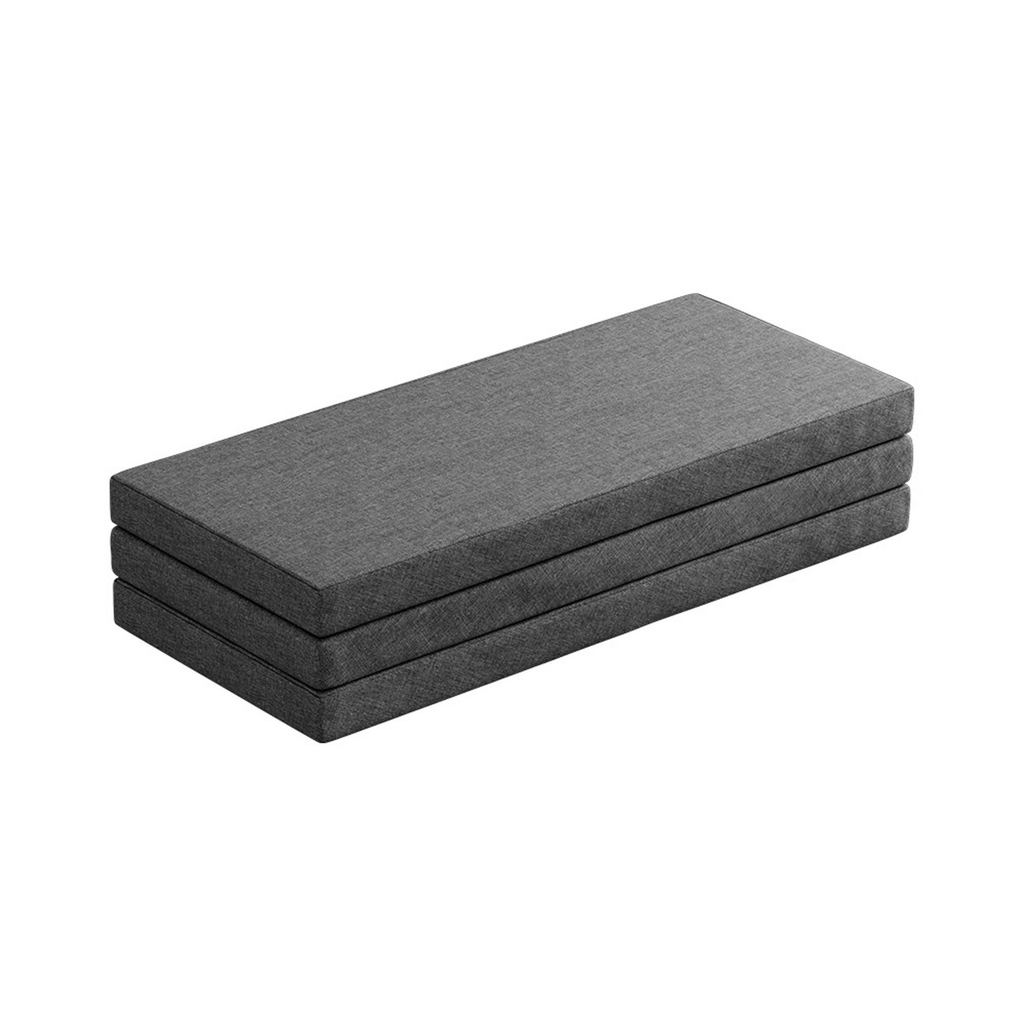 Alderon Foldable Foam Mattress – Grey – Queen
