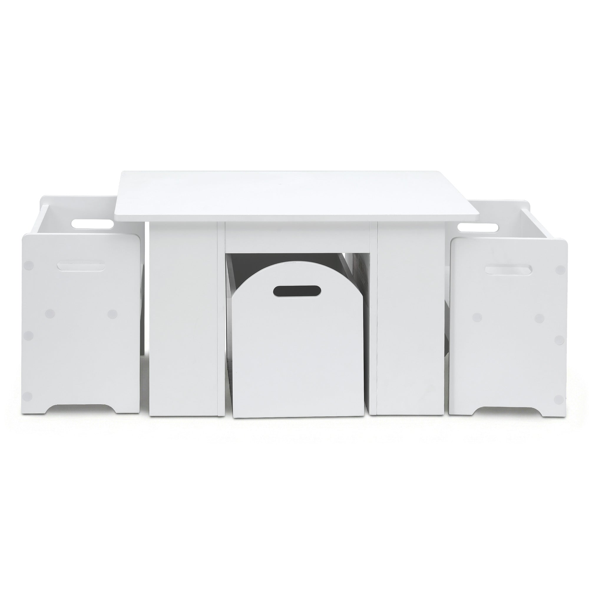 Atlas Kids Table and Chairs Set – White – 3 Piece