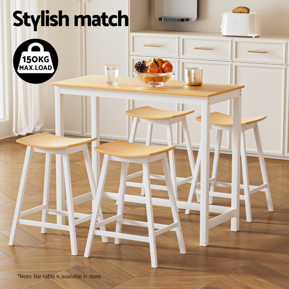 Haven Bar Stools – Oak – Set of 4