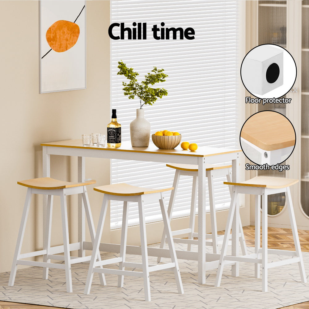 Haven Bar Stools – Oak – Set of 4