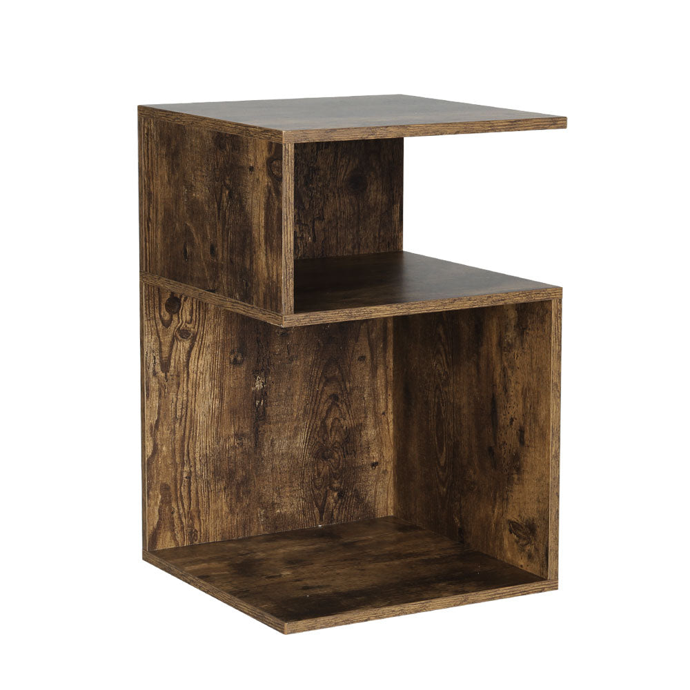 Umeni Rustic Bedside Table – Oak – 33 cm