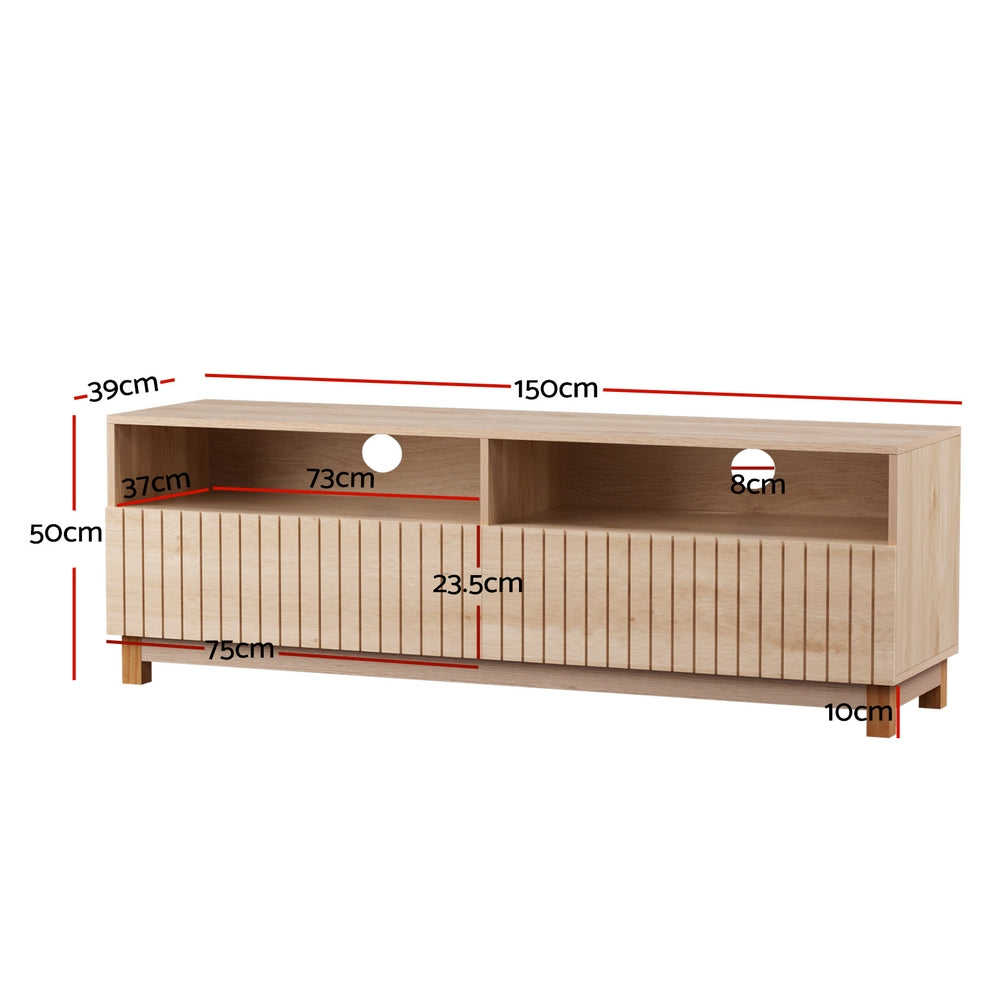 Karel TV Cabinet Entertainment Unit – Pine – 150 cm