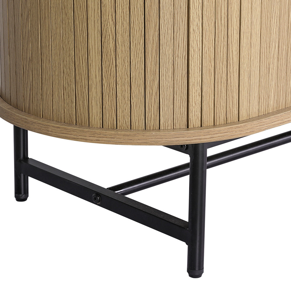 Piia Buffet Sideboard with Sliding Doors – Oak – 120 cm
