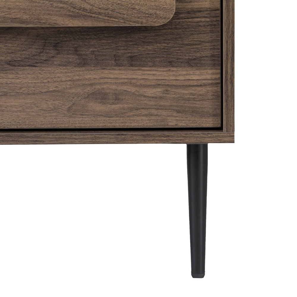 Meridian Bedside Table – Walnut – 45 cm