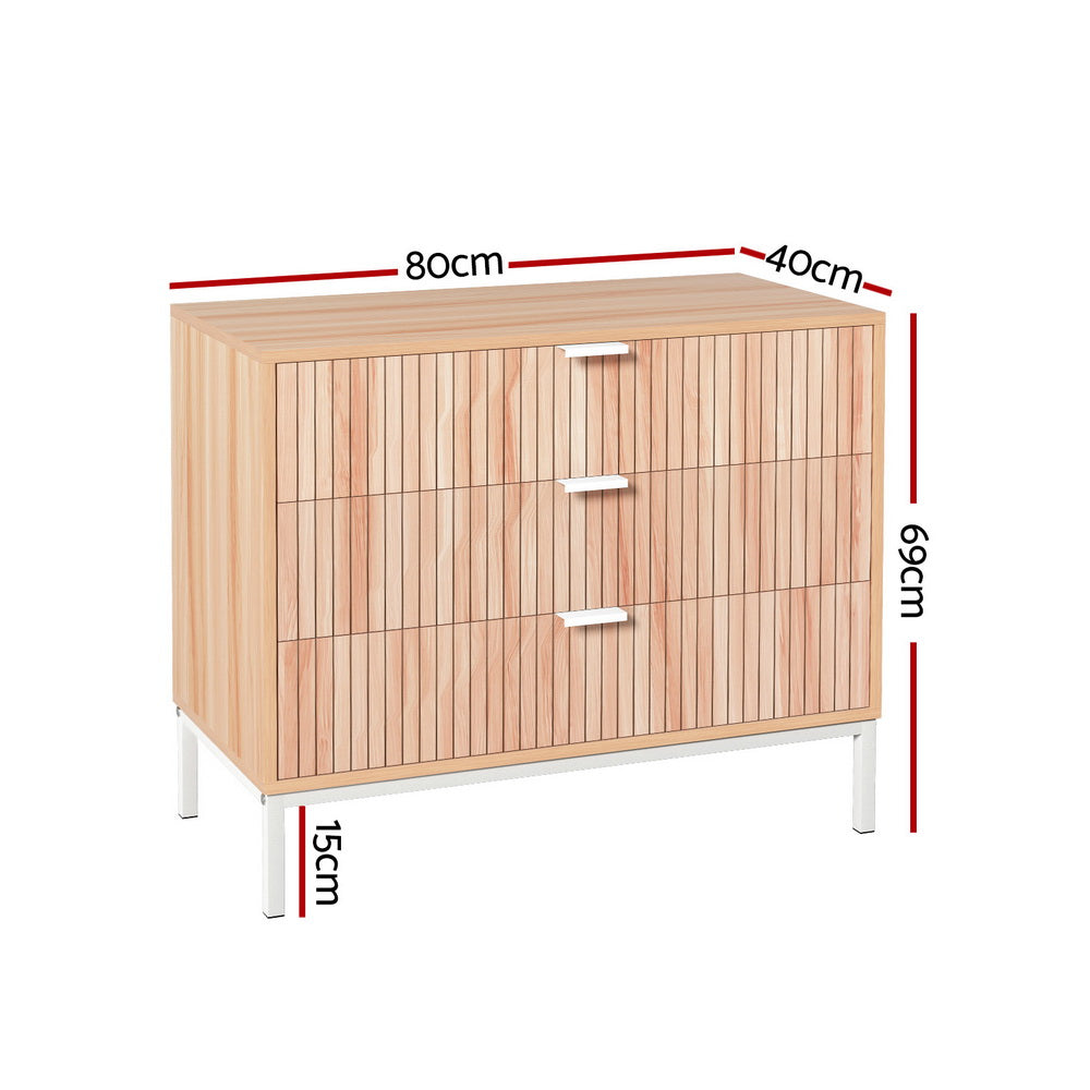 Lura Chest of Drawers – Pine – 3 Drawer