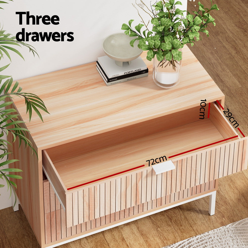 Lura Chest of Drawers – Pine – 3 Drawer