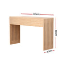 Fluted Hallway Console Table – 120CM Pine