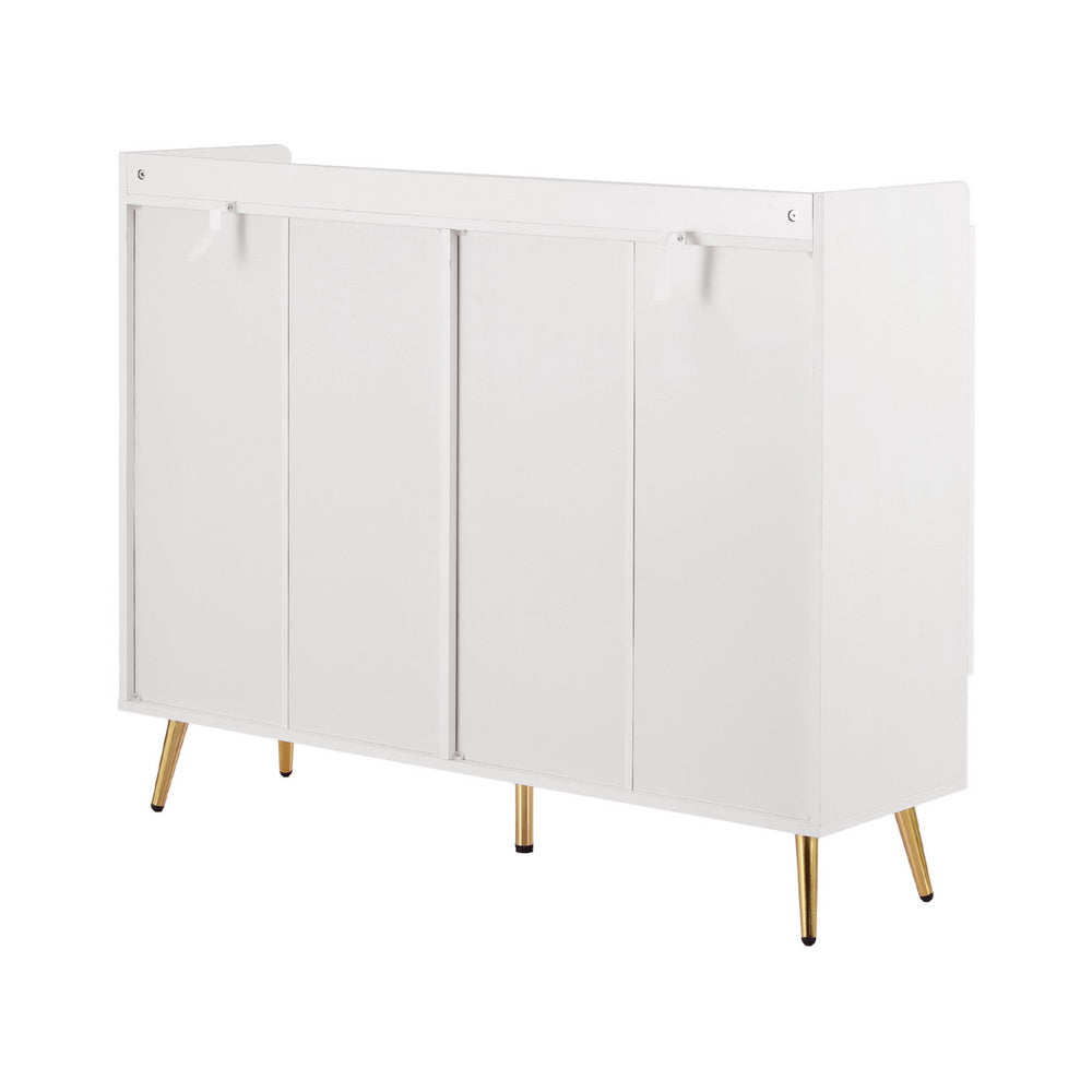 Serano 5-Tier Shoe Cabinet – White – 30 Pairs
