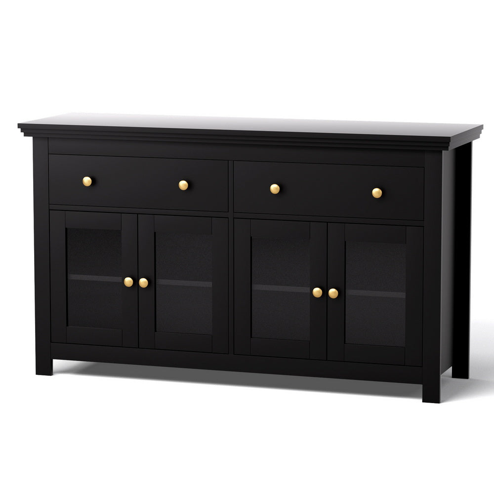 Maddox Storage Sideboard – Black – 130 cm