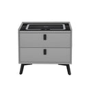 Smart Bedside Table with Wireless Charging – Grey