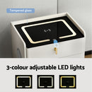 Bedside Table – Wireless Charging, White