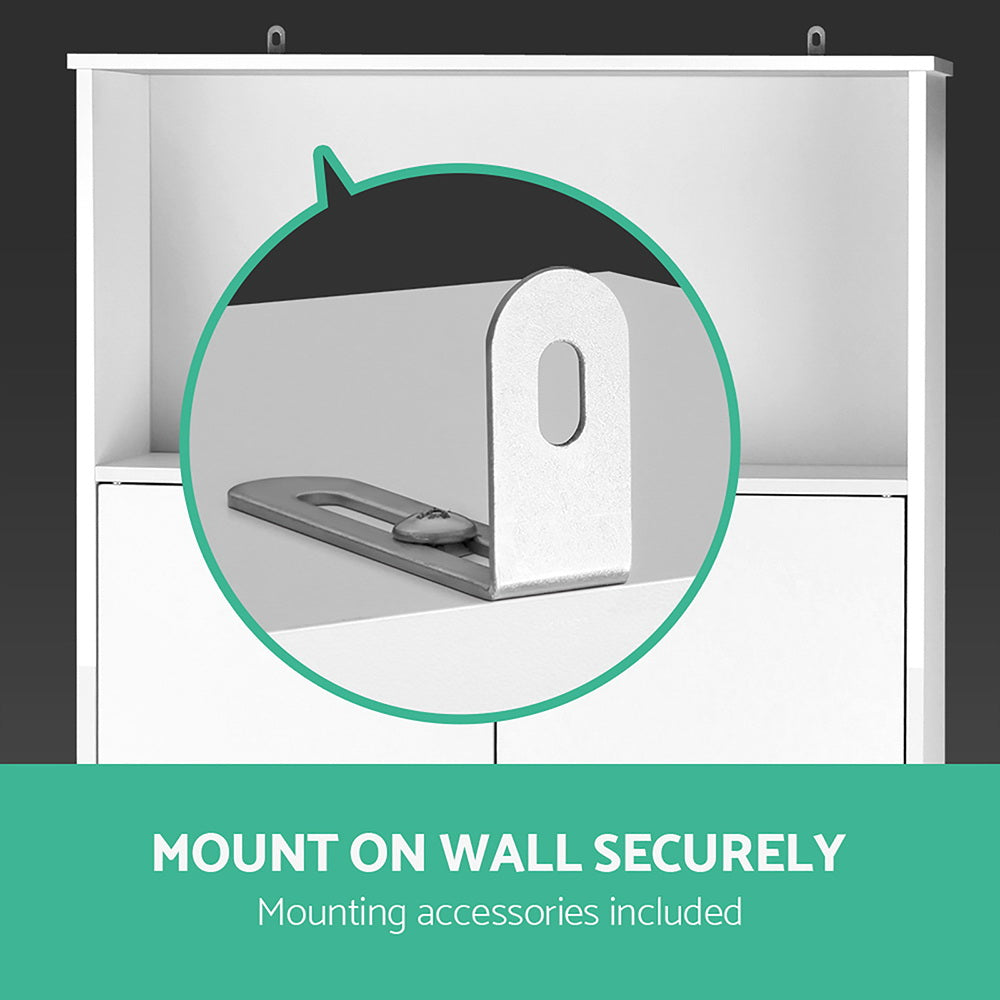 Summit Over Toilet Storage Cabinet – White – 195 cm