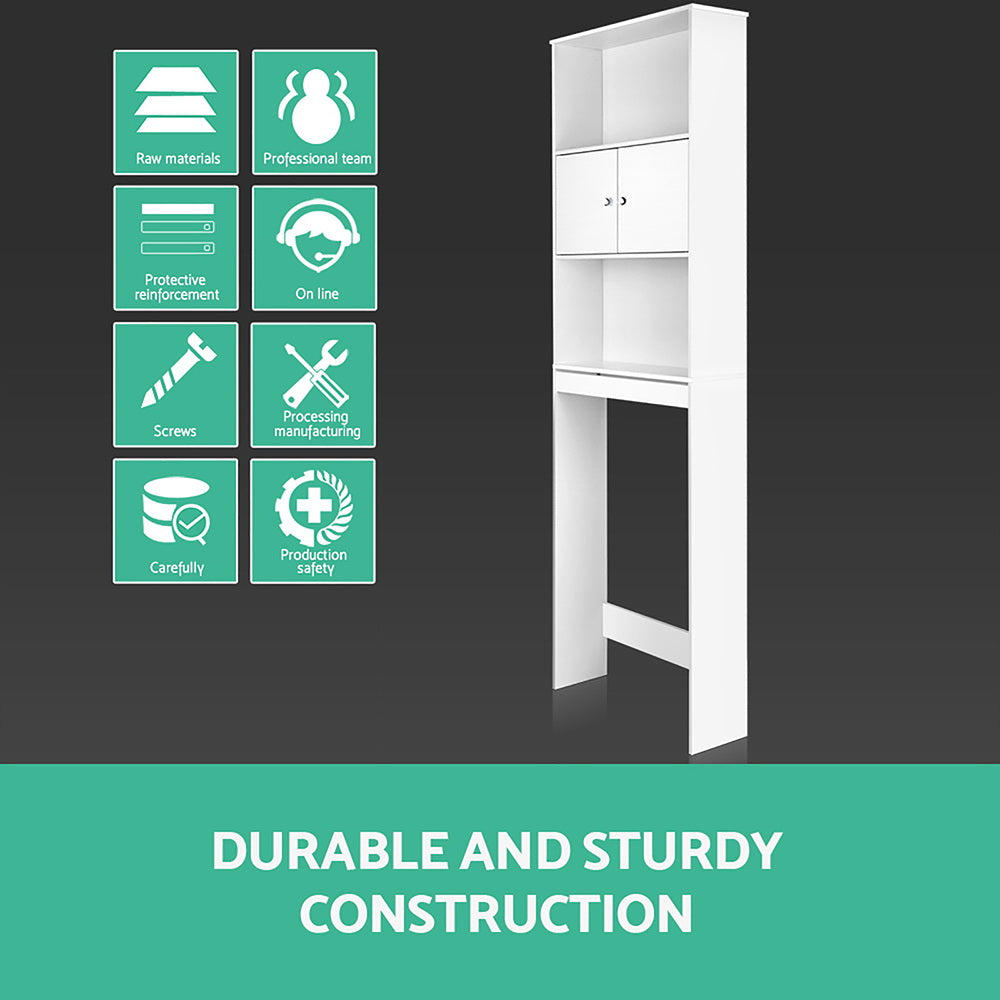 Summit Over Toilet Storage Cabinet – White – 195 cm