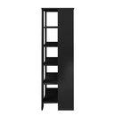 Wooden Shoe Cabinet Storage Rack - Black