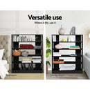 Wooden Shoe Cabinet Storage Rack - Black