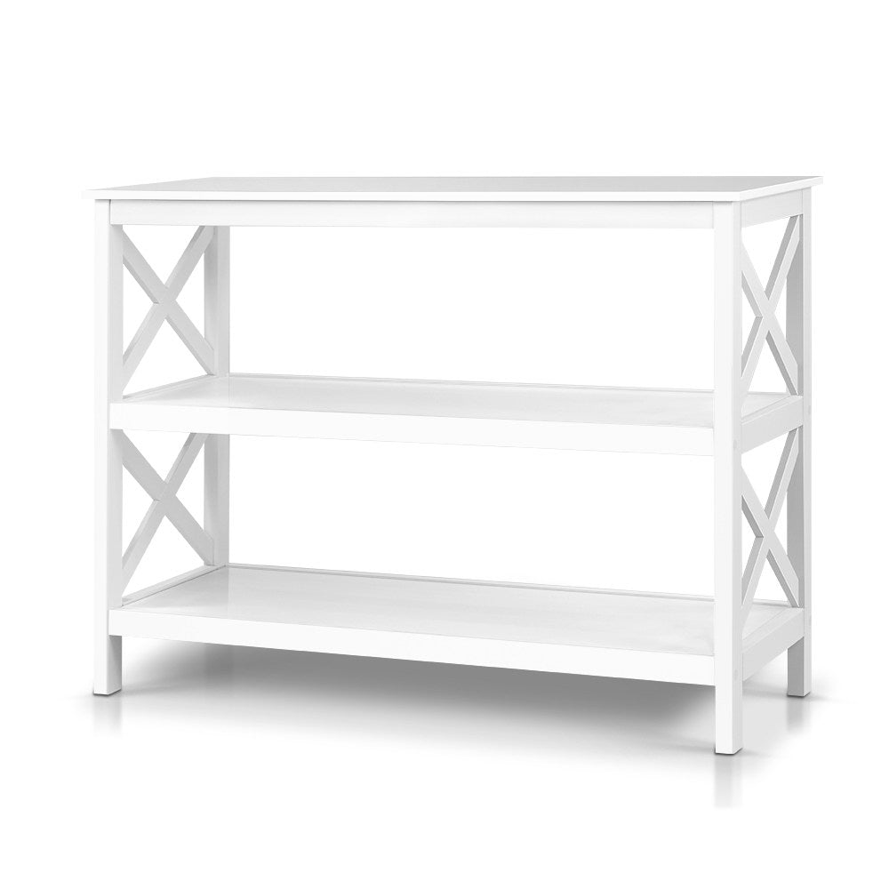 Dalton 3-Tier Console Table – White – 100 cm