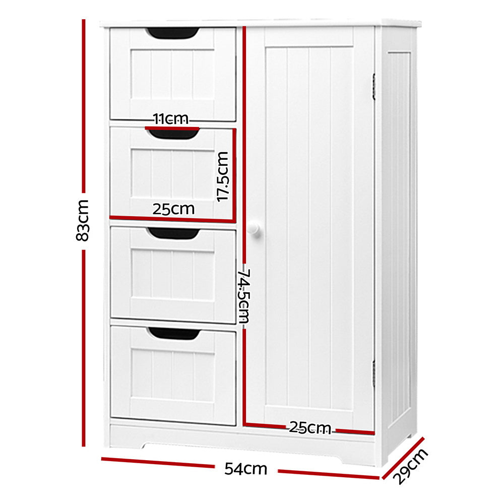 Halston Tallboy Storage Cabinet – White