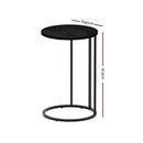Side Coffee Table – Round Black