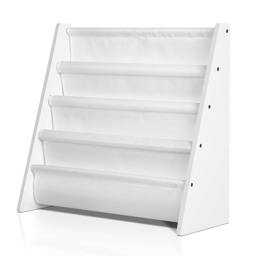 Atlas Kids Bookshelf – White – 4 Tier