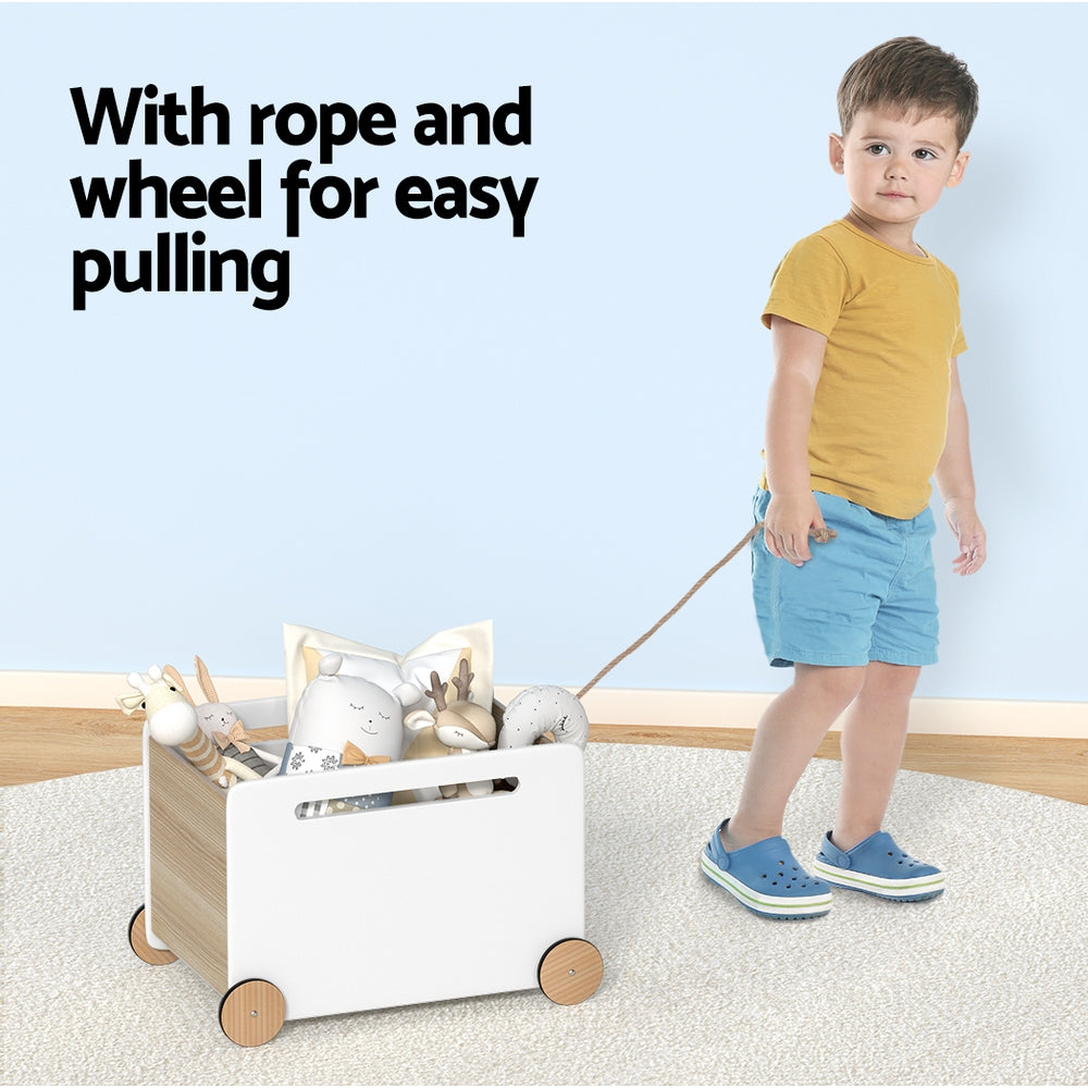 Rover Kids Mobile Storage Box – White – Medium