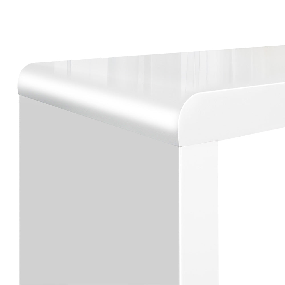 Cortex Nesting Coffee Tables – Glossy White – Set of 3