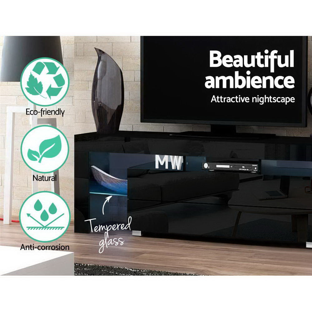Elo LED TV Cabinet – Black – 160 cm