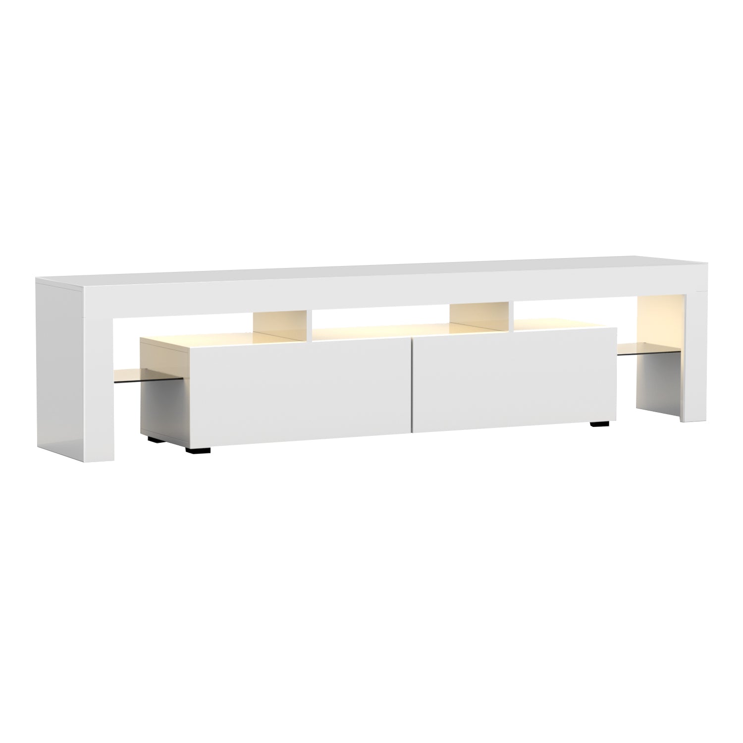 Vega LED Entertainment Unit – White – 189 cm