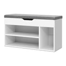 White Shoe Rack Bench Cabinet – Allen Style
