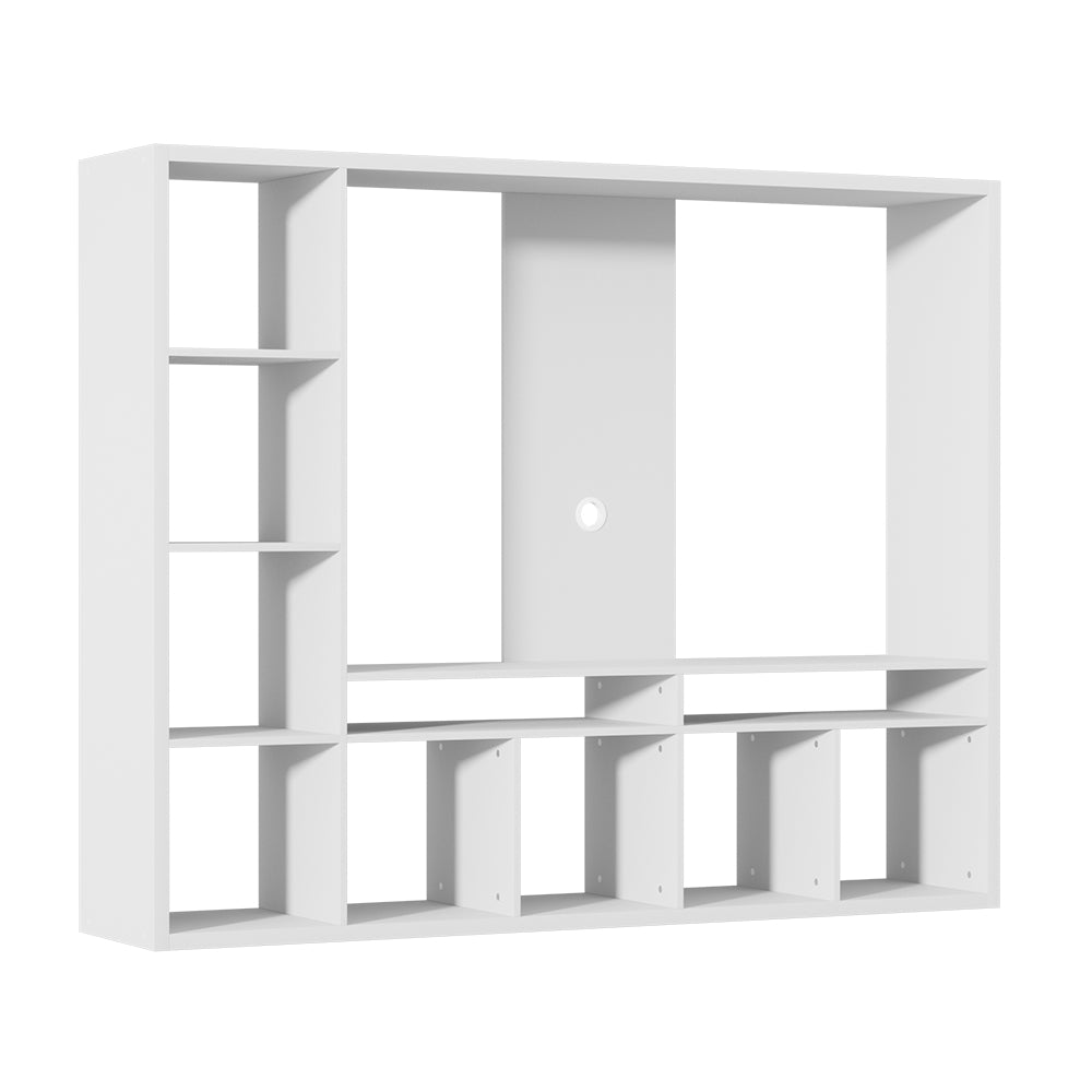 Brian Entertainment Centre Unit – White – 183 cm