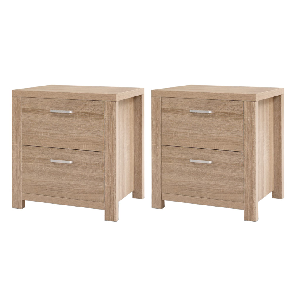 Atlas Bedside Tables – Pine – Set of 2