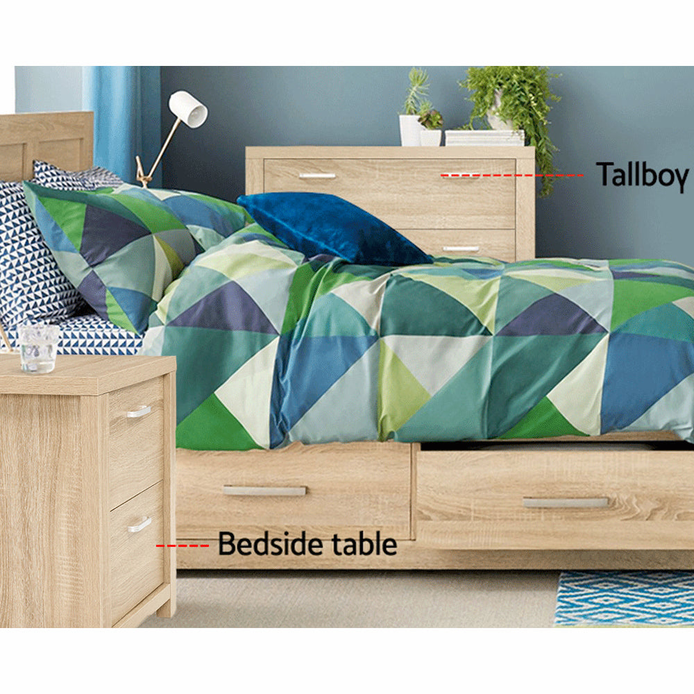 Atlas Bedside Tables – Pine – Set of 2
