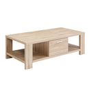 Oak Coffee Table with 1 Drawer – Maxi Style