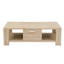 Oak Coffee Table with 1 Drawer – Maxi Style