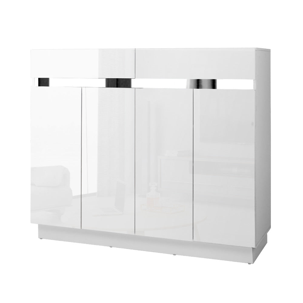 Lydia Shoe Cabinet – White – 120 cm