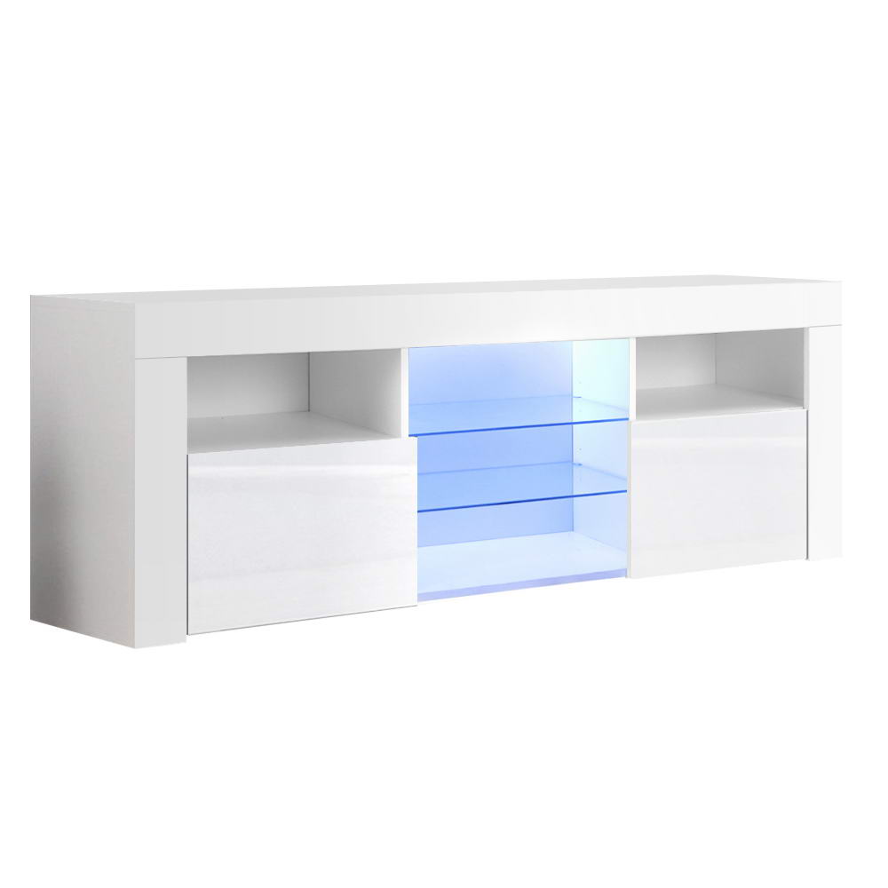 Bobi LED TV Cabinet – White – 160 cm