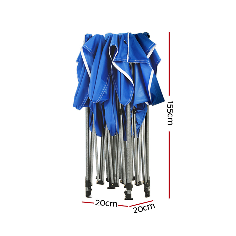 Hudson Pop Up Gazebo – Blue – 3m x 3m