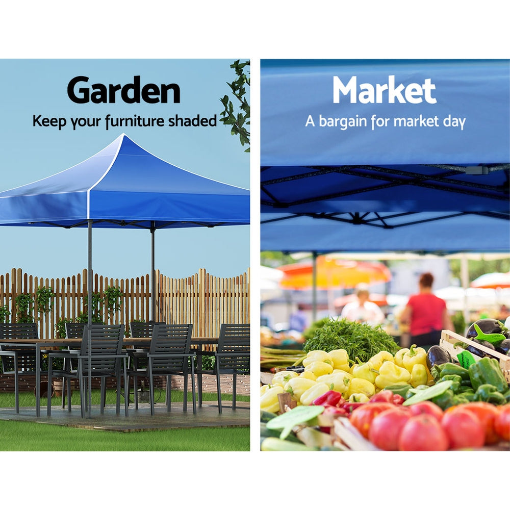 Hudson Pop Up Gazebo – Blue – 3m x 3m