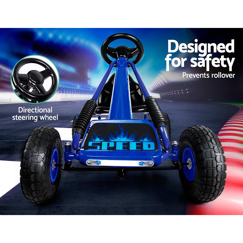 Hudson Pedal Racing Go Kart – Blue