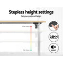 Motorised Standing Desk – Sit-Stand, White Oak 120cm