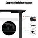 Motorised Standing Desk – Dual Motor, Black Finish 120cm