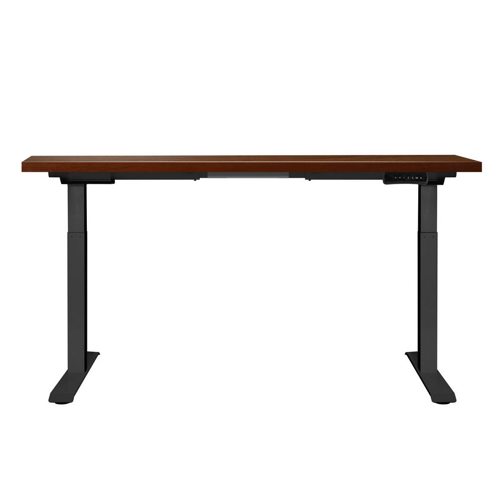 Volos Electric Sit Stand Desk – Brown – 140 cm